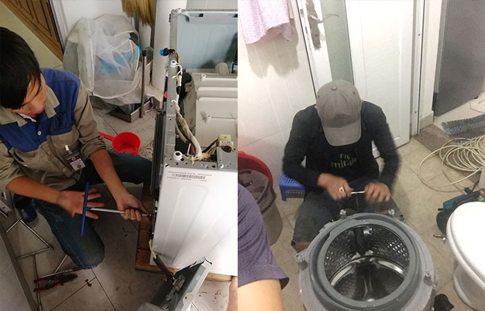Đội ngụ thợ sửa máy giặt tại nhà của Điện Nước Siêu Tốc]