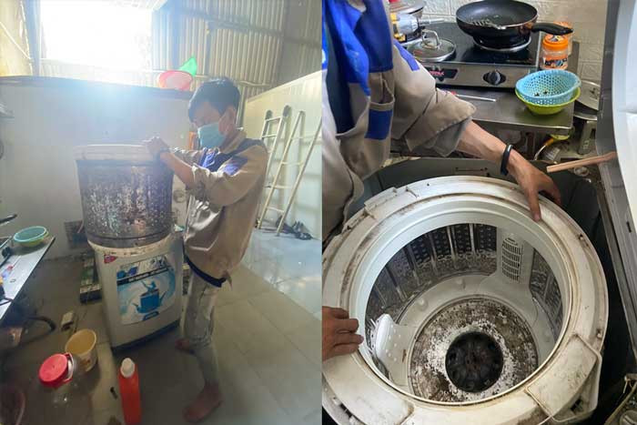 Dịch vụ vệ sinh máy giặt huyện Hóc Môn nhanh gọn, chi phí thấp