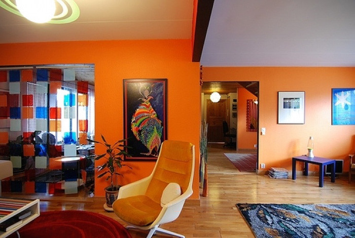 Ý nghĩa của màu cam trong thiết kế nội thất